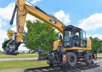 Rubber Tired Excavator - Friction Drive  Rail Gear Systems